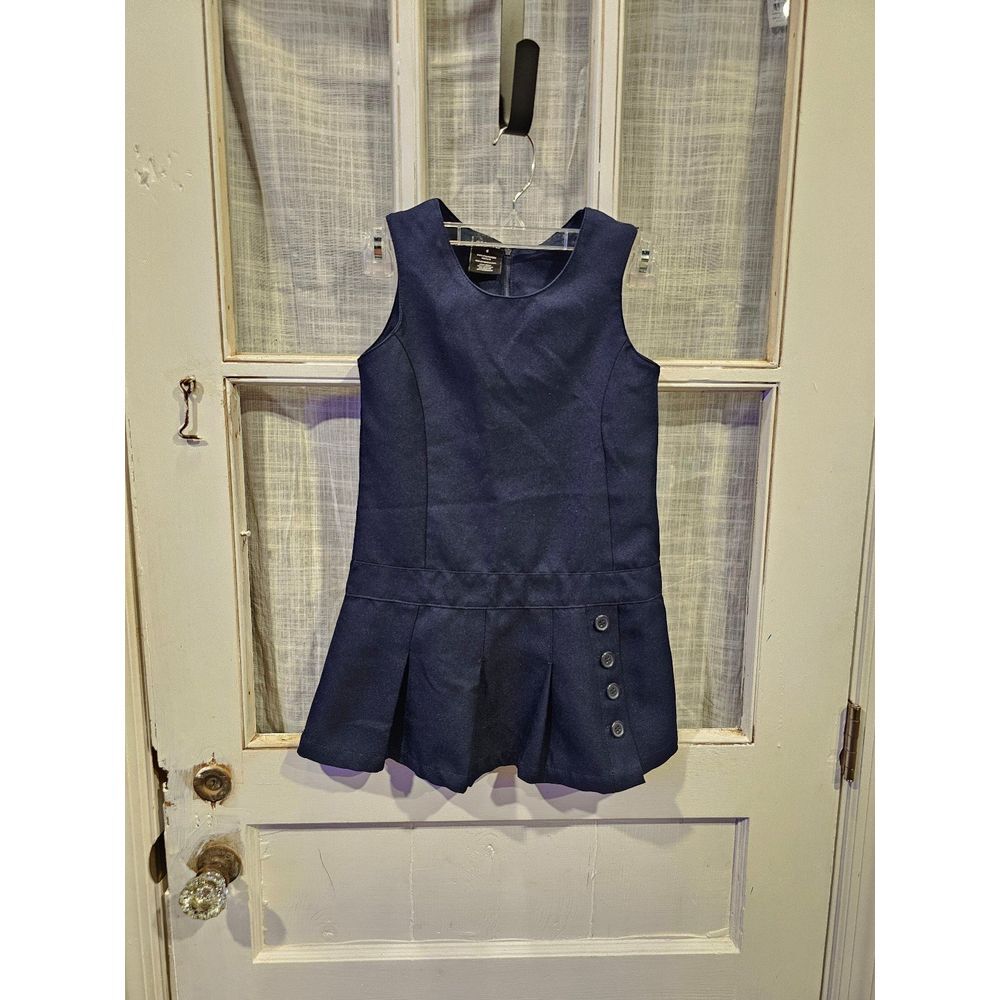 George Navy Blue Uniform Dress with Pleated Bottom